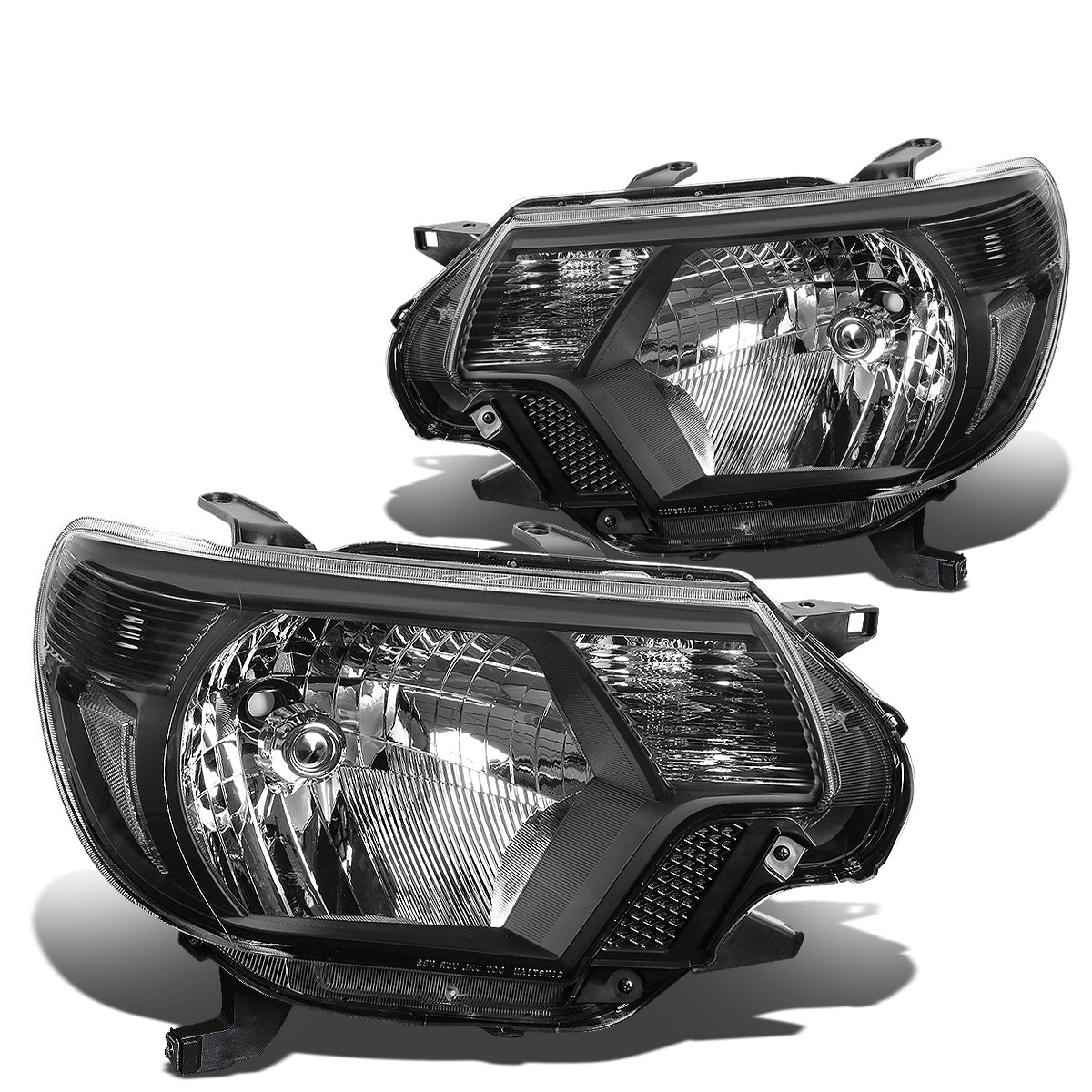 FAROS 12-15 TOYOTA TACOMA - H4 LOW BEAM / HIGH BEAM / 4157NA TURN SIGNAL - BLACK HOUSING / CLEAR CORNER