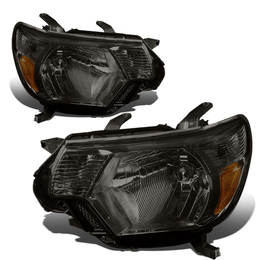 FAROS 12-15 TOYOTA TACOMA - H4 LOW BEAM / HIGH BEAM / 4157NA TURN SIGNAL - SMOKE HOUSING / AMBER CORNER