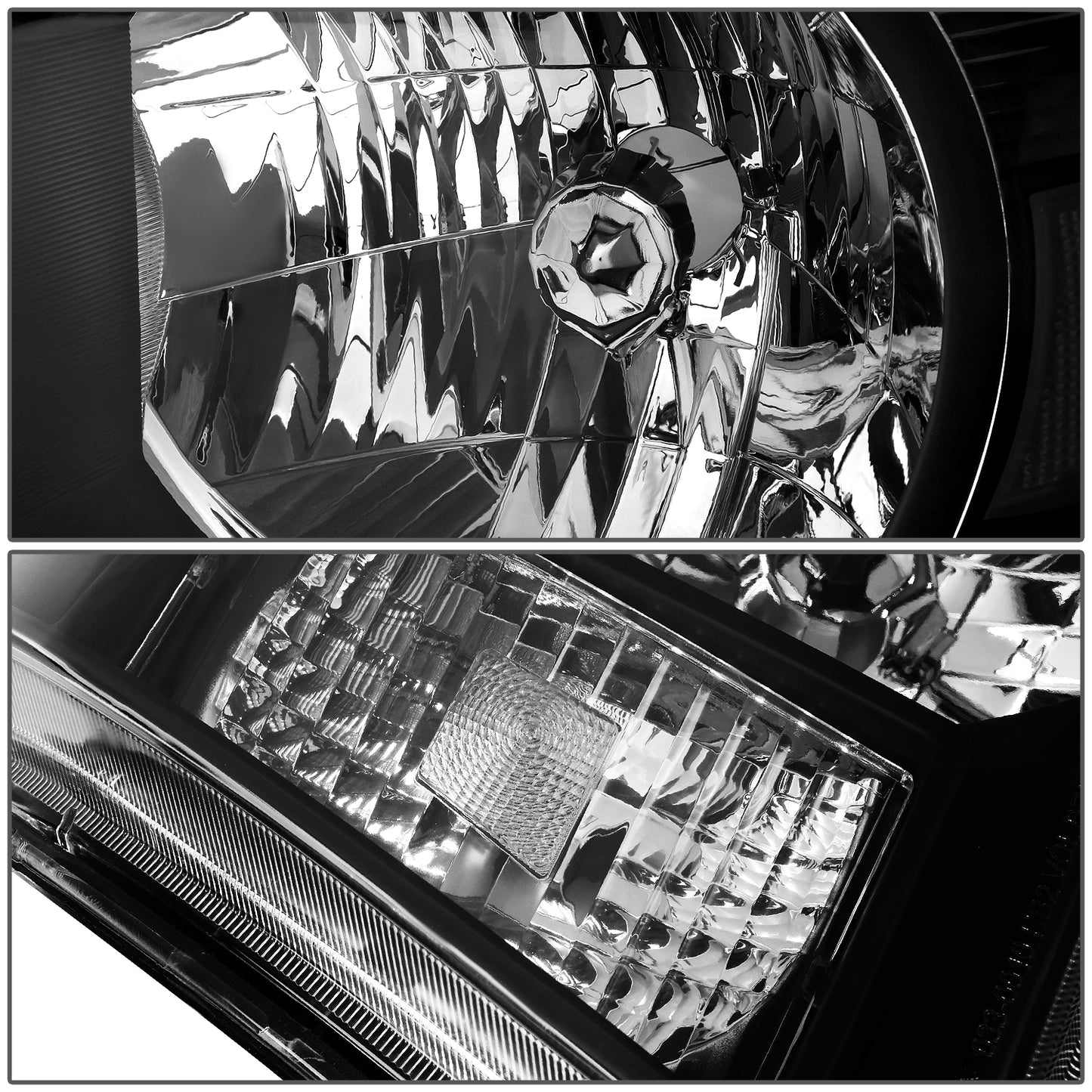 FAROS 05-11 TOYOTA TACOMA - OE STYLE - H4 HIGH / LOW BEAM / 4157NA TURN SIGNAL - BLACK HOUSING / CLEAR CORNER