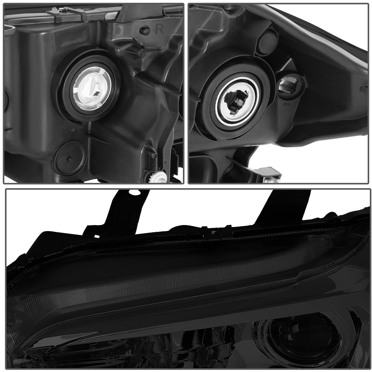 FAROS 16-18 TOYOTA TACOMA - FITS MODELS W/O LED RUNNING LIGHTS - PROJECTOR - H11 LOW / H9 HIGH / 7440 SIGNAL / 2825 MARKER - SMOKE HOUSING / CLEAR CORNER