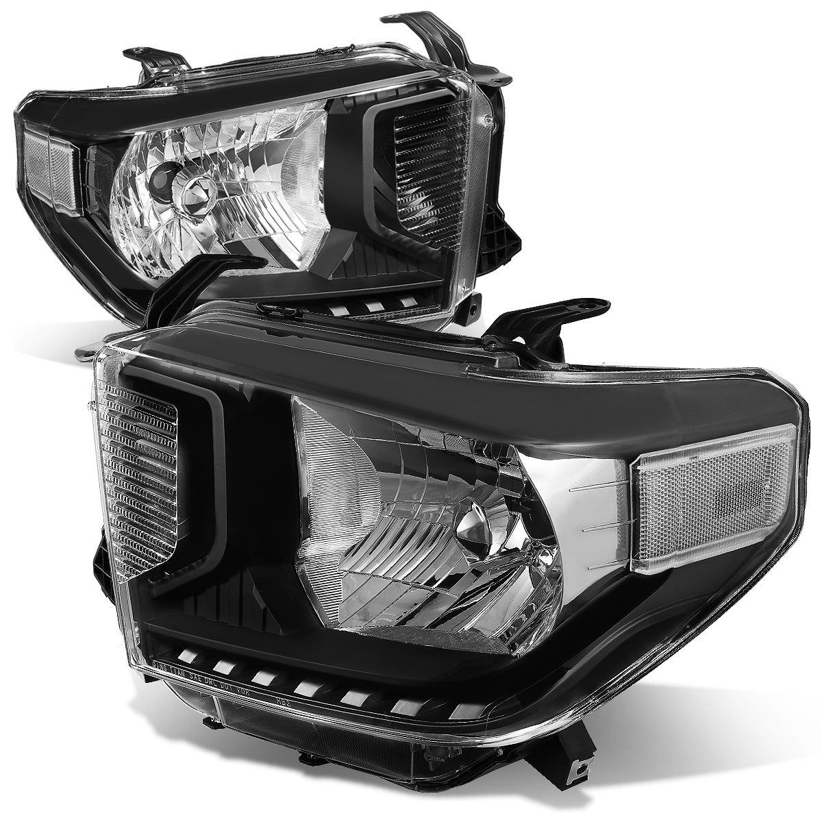 FAROS 14-17 TOYOTA TUNDRA - H4 LOW BEAM / HIGH BEAM / 4157NA TURN SIGNAL - BLACK HOUSING / CLEAR CORNER