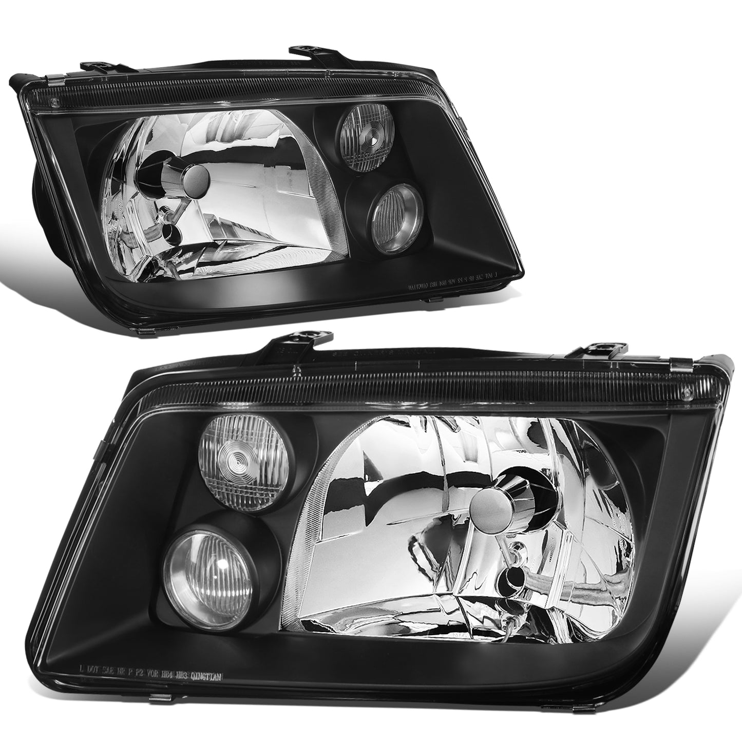 FAROS 99-05 VOLKSWAGEN JETTA - H4 LOW BEAM / HIGH BEAM / 2827 TURN SIGNAL - BLACK HOUSING