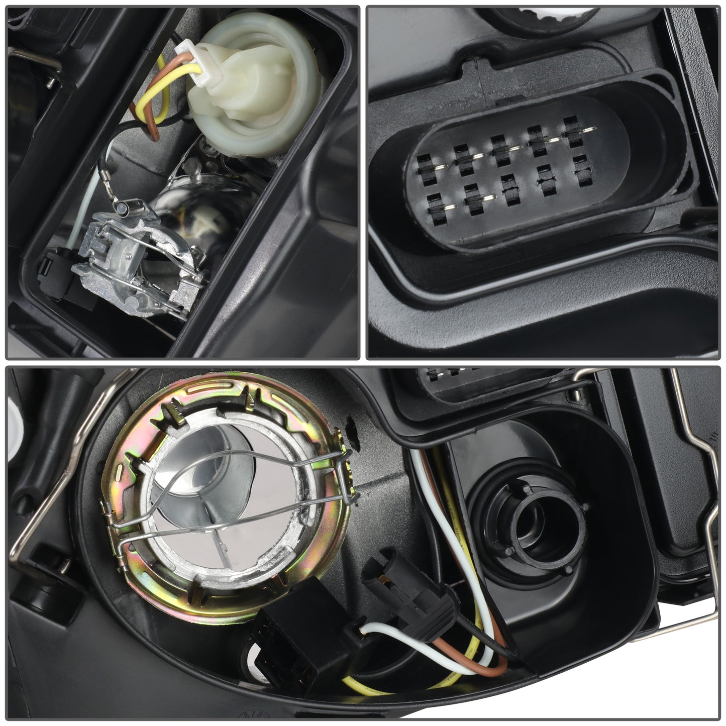 FAROS 99-05 VOLKSWAGEN JETTA - H4 LOW BEAM / HIGH BEAM / 2827 TURN SIGNAL - CHROME HOUSING