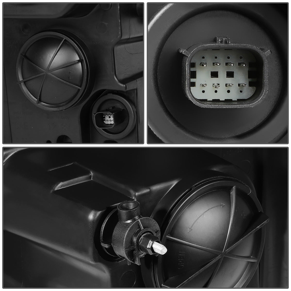 FAROS 15-20 GMC YUKON, YUKON XL - FITS HALOGEN HEADLIGHT MODELS ONLY - LED DRL - PROJECTOR - H11 LOW BEAM / 9005 HIGH BEAM - SMOKE HOUSING / AMBER CORNER