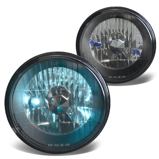 FAROS 7 X 7 ROUND - DIAMOND - BLACK - H4 LOW BEAM / HIGH BEAM