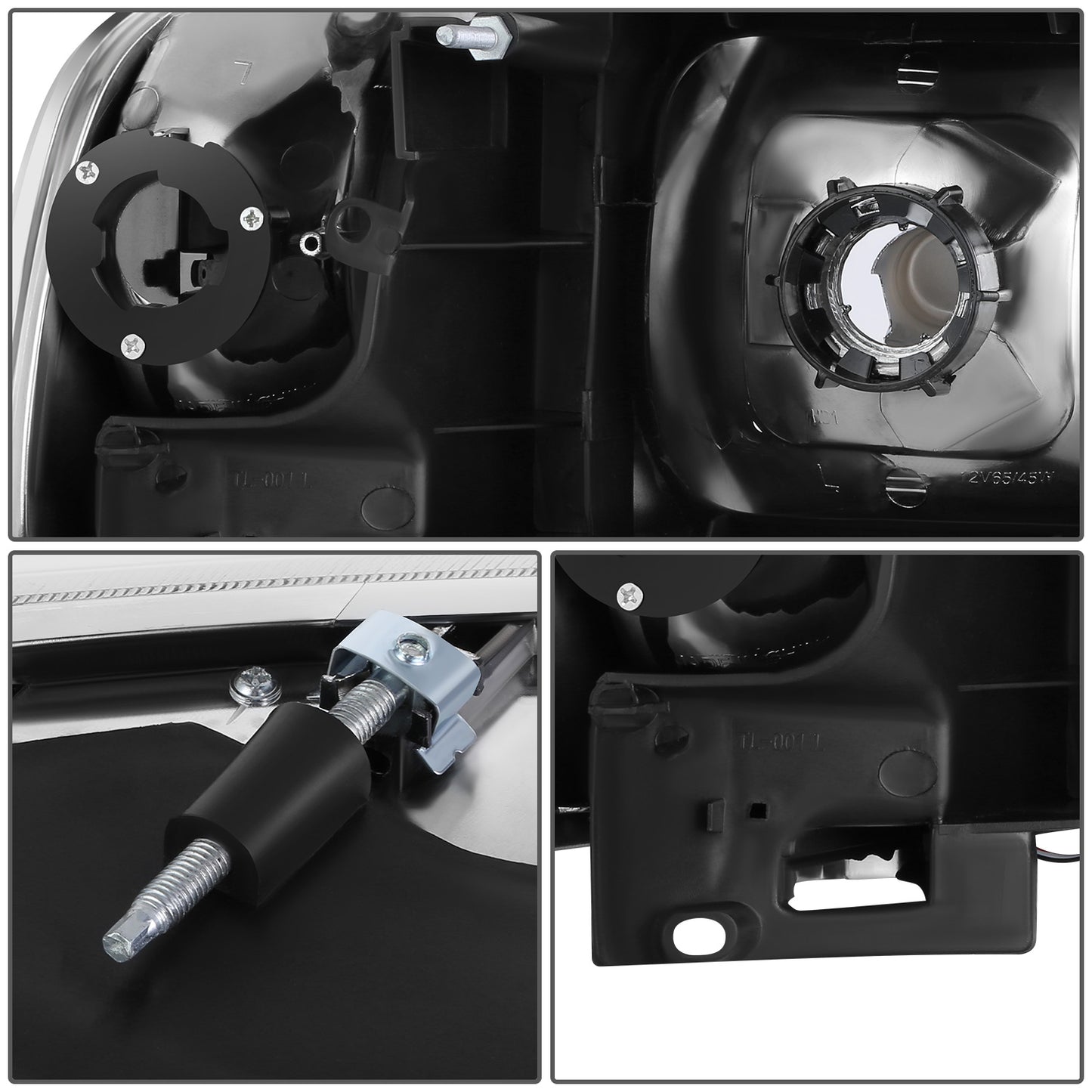 FAROS DODGE RAM 1500 1994-2001 / DODGE RAM 2500 1994-2002 / DODGE RAM 3500 1994-2002 - EXCLUDES SPORT MODELS - RGB LED LIGHT BAR - 9004 LOW BEAM / HIGH BEAM - CHROME HOUSING / AMBER CORNER