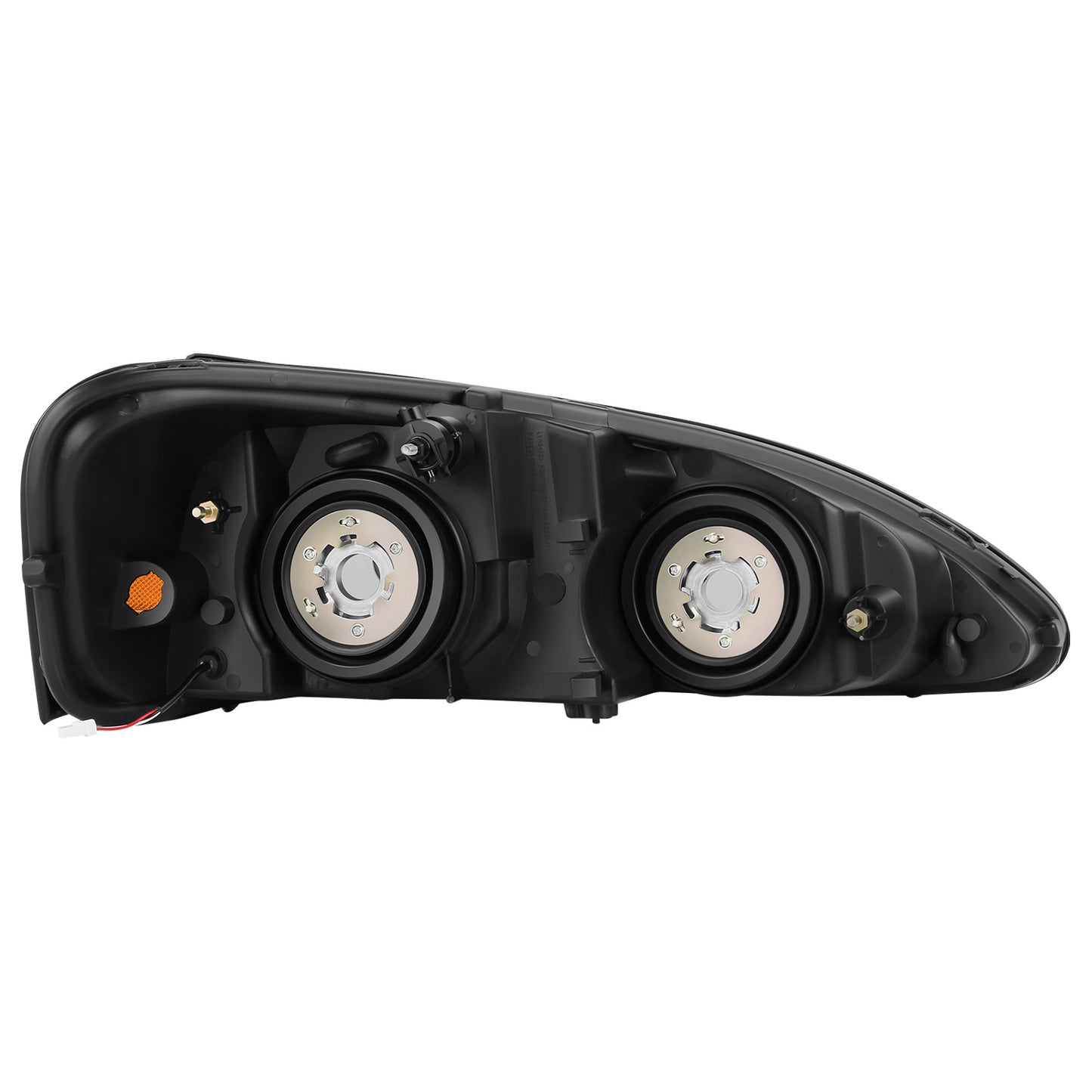 FAROS RGB LED - PONTIAC GRAND PRIX 2004-2008 - 9006 LOW / 9005 HIGH / 194 SIDE MARKER - BLACK HOUSING / AMBER CORNER
