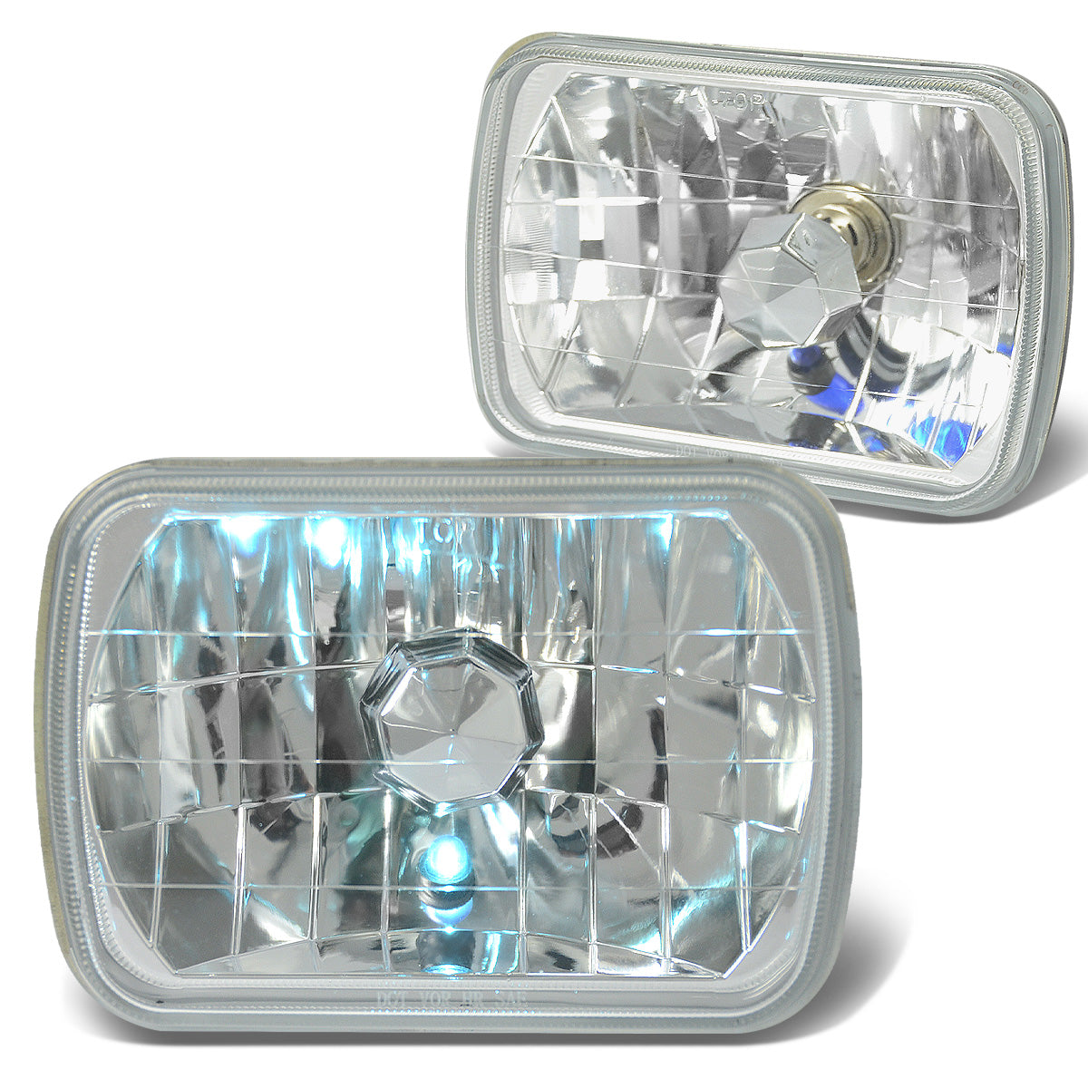 FAROS 7 X 6 RECTANGLE - DIAMOND - CLEAR - H4 LOW BEAM / HIGH BEAM