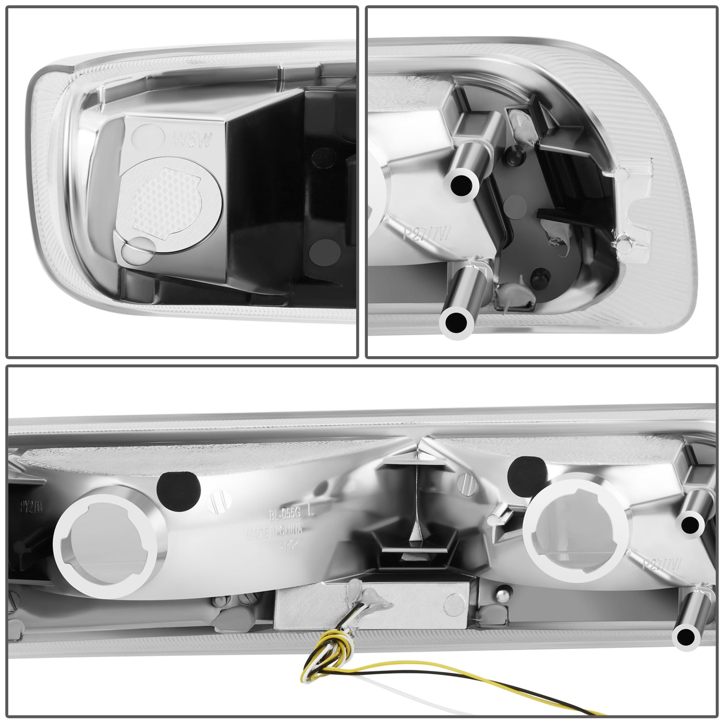 FAROS 99-02 CHEVY SILVERADO/AVALANCHE//WHITE HOOD, WHITE REVERSE, BRIGHT BOTTOM WATER FLASH GUIDE,4P