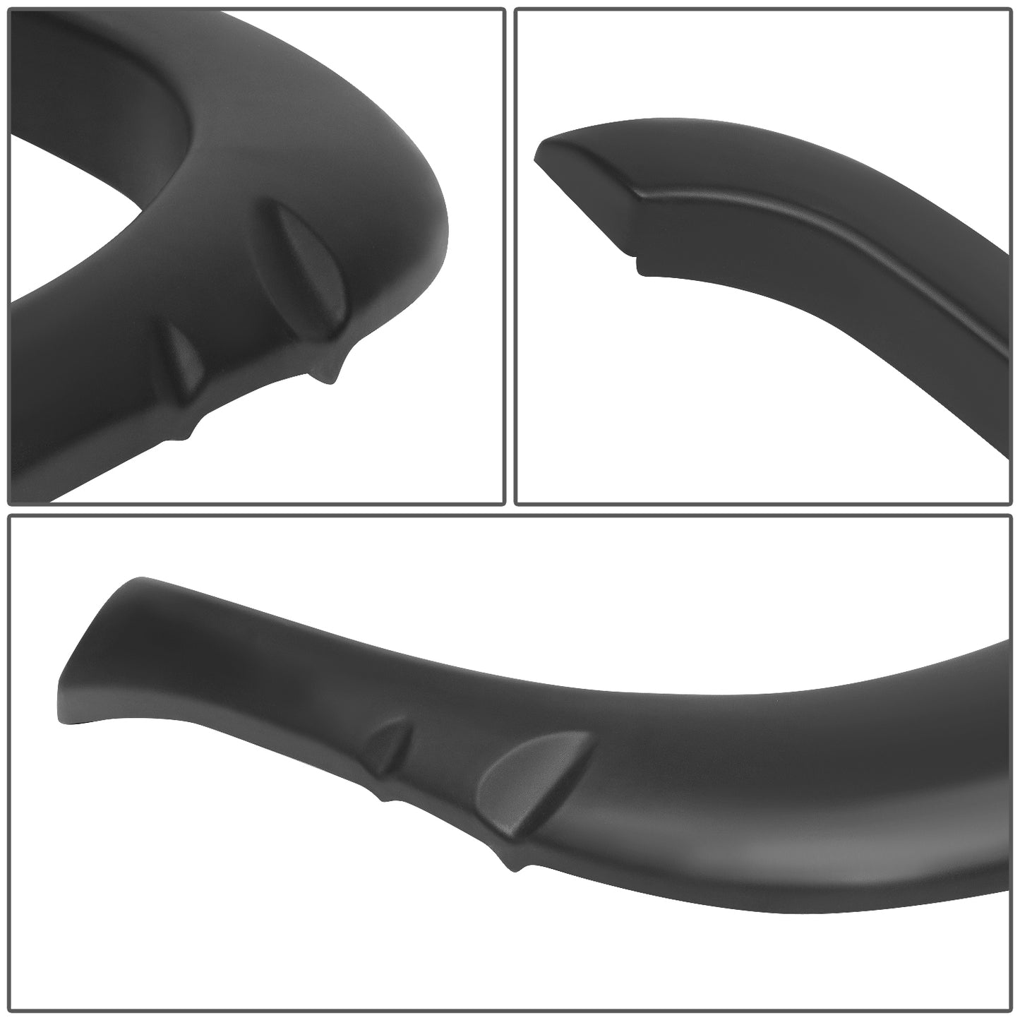 CANTONERAS OE TYPE - 94-01 DODGE RAM 1500 / 94-02 DODGE RAM 2500, 3500 - 96", 78" FLEETSIDE BED - PAINTABLE - MATTE BLACK