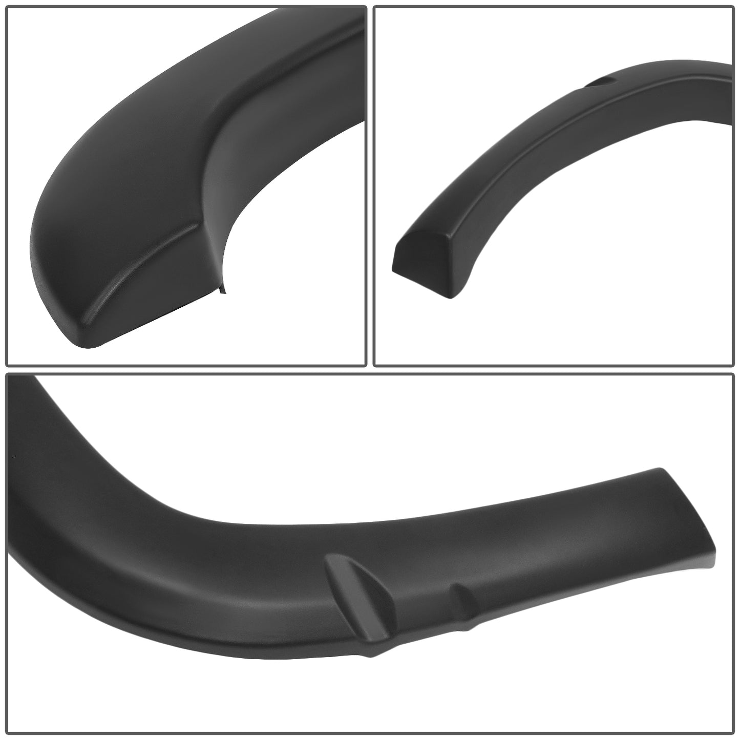 CANTONERAS OE TYPE - 94-01 DODGE RAM 1500 / 94-02 DODGE RAM 2500, 3500 - 96", 78" FLEETSIDE BED - PAINTABLE - MATTE BLACK