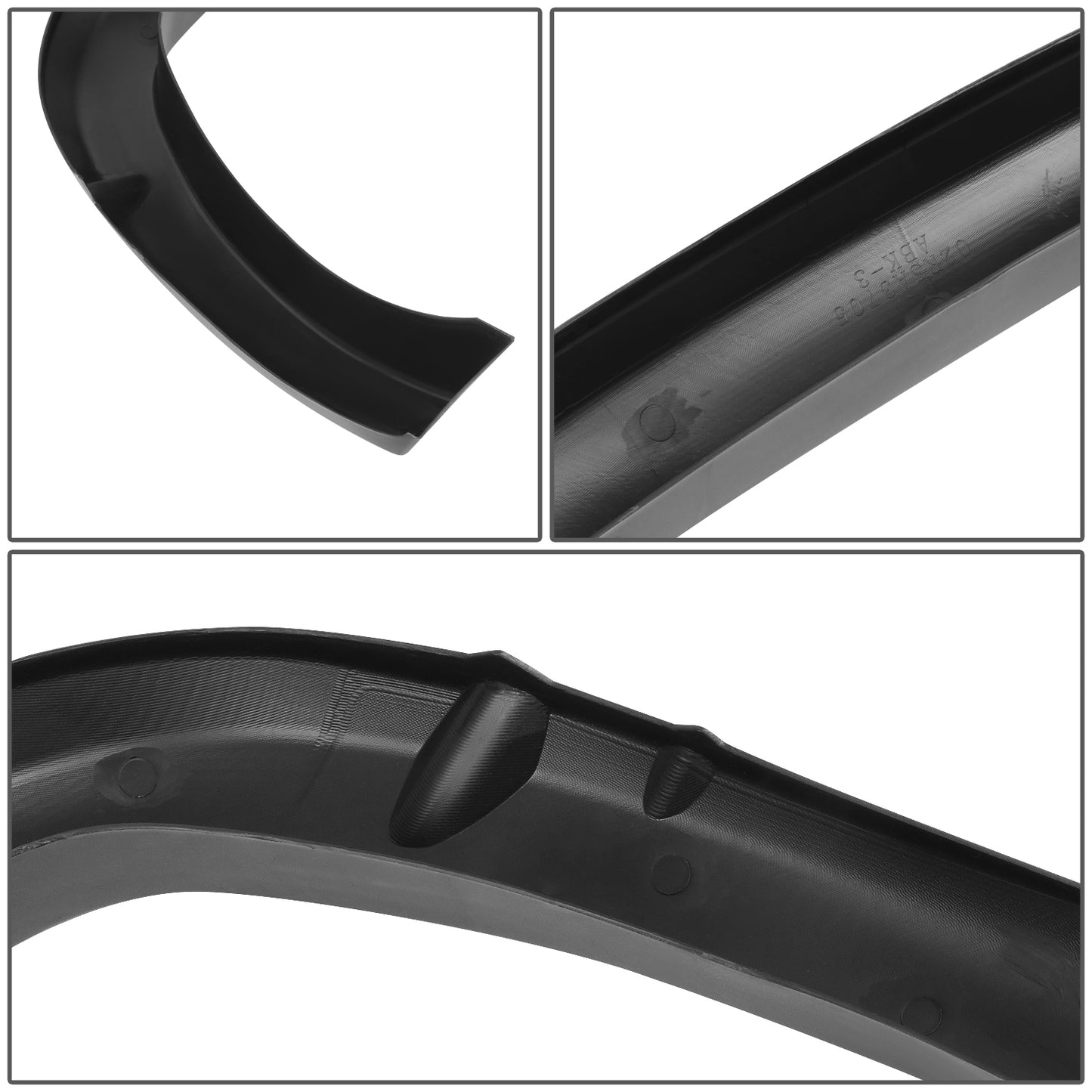 CANTONERAS OE TYPE - 94-01 DODGE RAM 1500 / 94-02 DODGE RAM 2500, 3500 - 96", 78" FLEETSIDE BED - PAINTABLE - MATTE BLACK