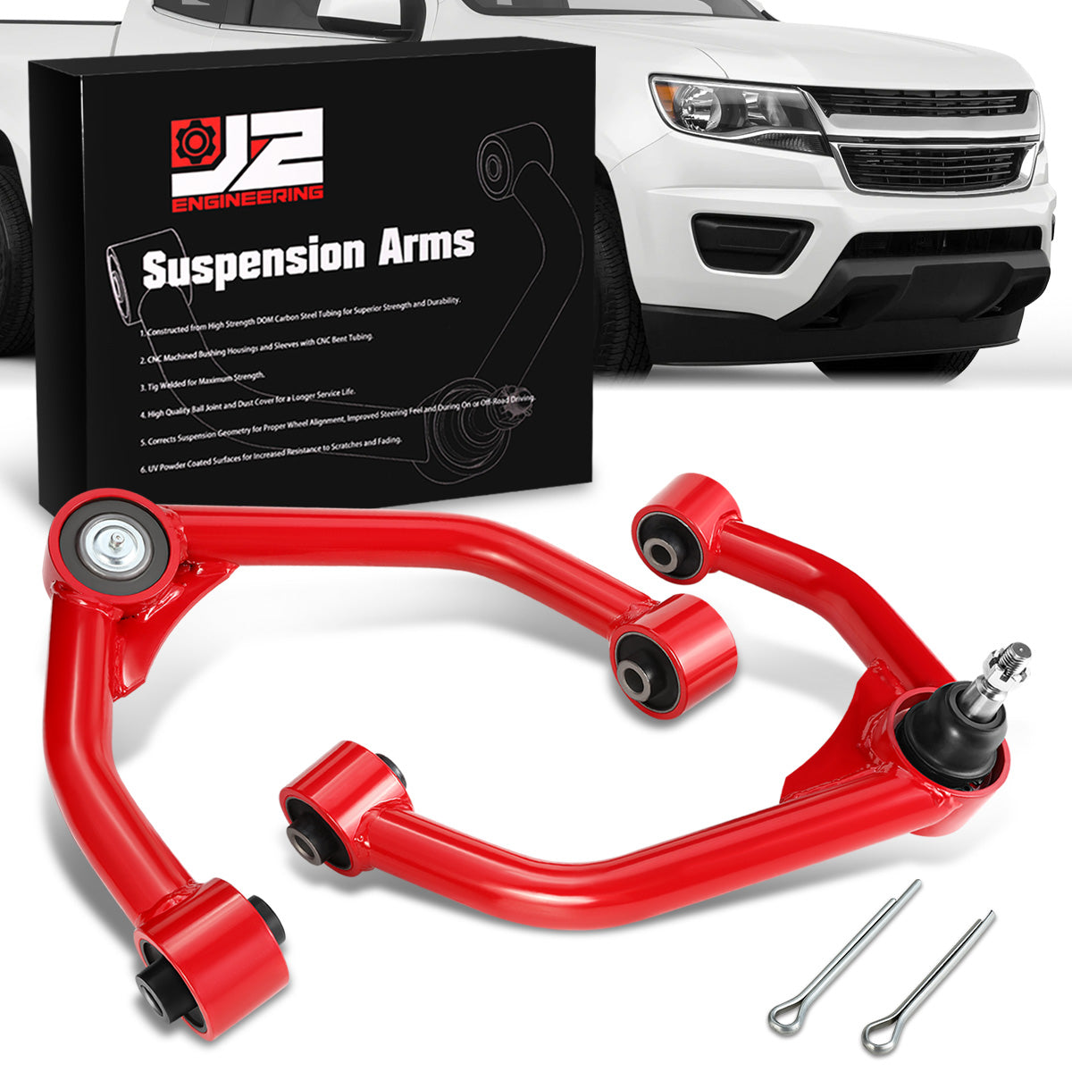 HORQUILLAS 15-19 COLORADO CANYON FRONT UPPER CONTROL ARM FOR 2-4" LEVELING KIT,
RED+BLACK