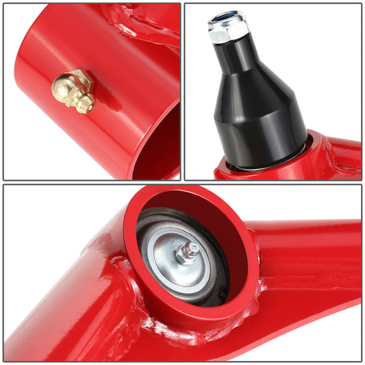 HORQUILLAS 11-19 CHEVOLET SILVERADO 2500HD 8-LUG / 11-19 GMC SIERRA 2500HD 3500HD 8-LUG - 2-4" LIFT FRONT UPPER CONTROL ARMS,RED+BLACK