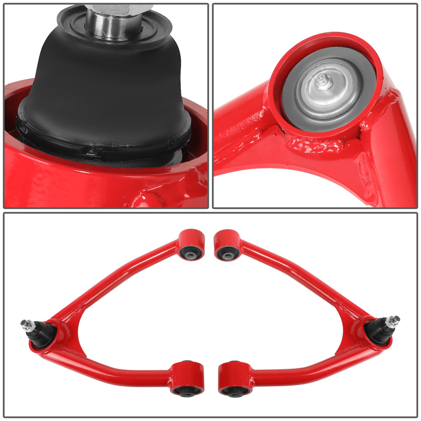 HORQUILLAS 07-15 CADILLAC CHEVY GMC SUV 1500 - 2-4" UPPER CONTROL ARM LIFT KITS / 07-16 CHEVY SILVERADO GM 1500 - TUBULAR - UPPER CONTROL ARM 07-18 2-4" LEVELING KIT CHEVY SILVERADO GM SIERRA 1500
RED+BLACK