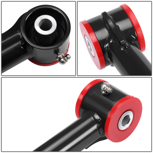 HORQUILLAS 04-15 NISSAN TITAN 2005-19 AMADA 2-4" LIFT,
2004-2015 NISSAN TITAN (EXCLUDES PRO-4X)
2005-2019 NISSAN ARMADA (EXCLUDES PRO-4X)
BLACK+RED