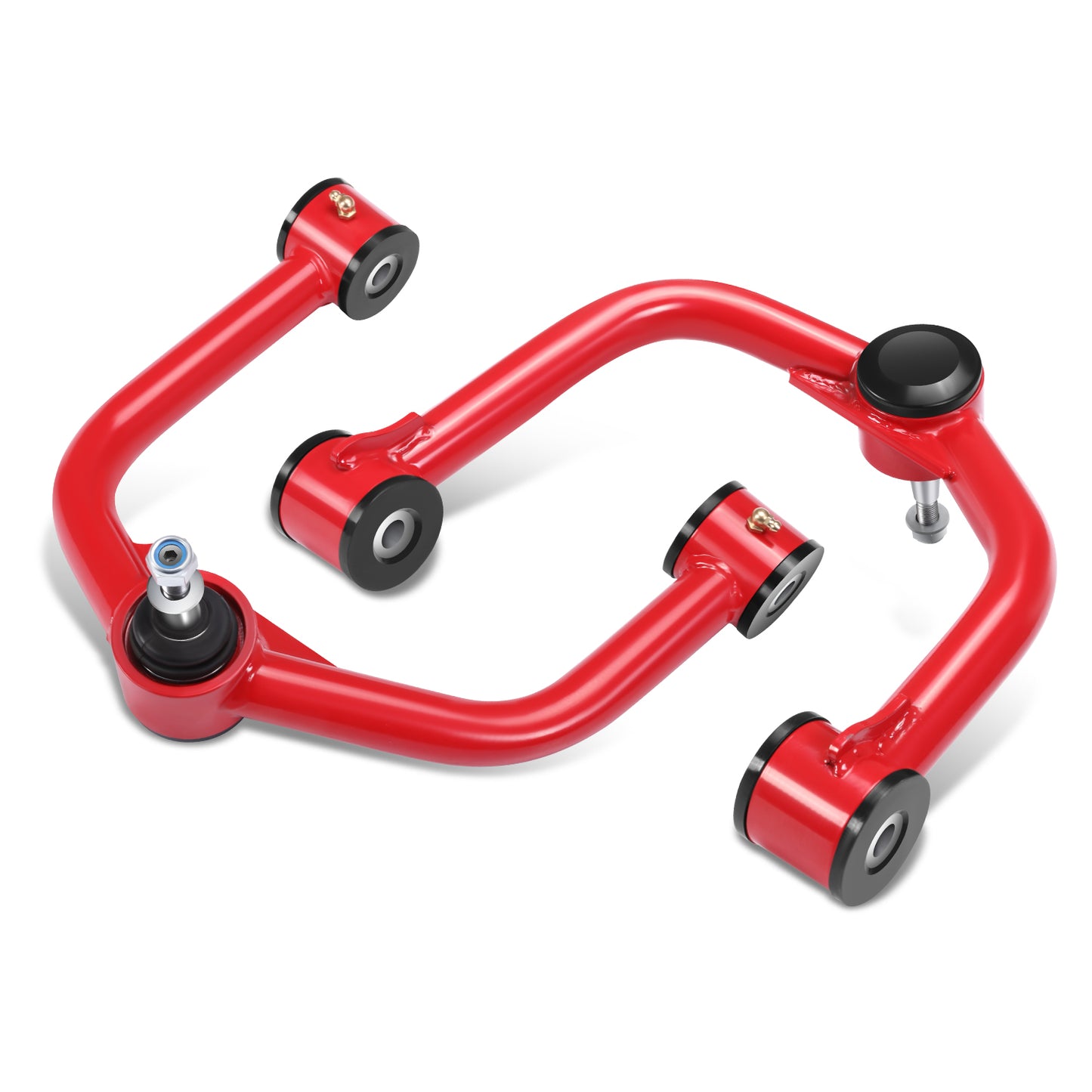 HORQUILLAS 04-15 NISSAN TITAN 2005-19 AMADA 2-4" LIFT,
2004-2015 NISSAN TITAN (EXCLUDES PRO-4X)
2005-2019 NISSAN ARMADA (EXCLUDES PRO-4X)
RED+BLACK