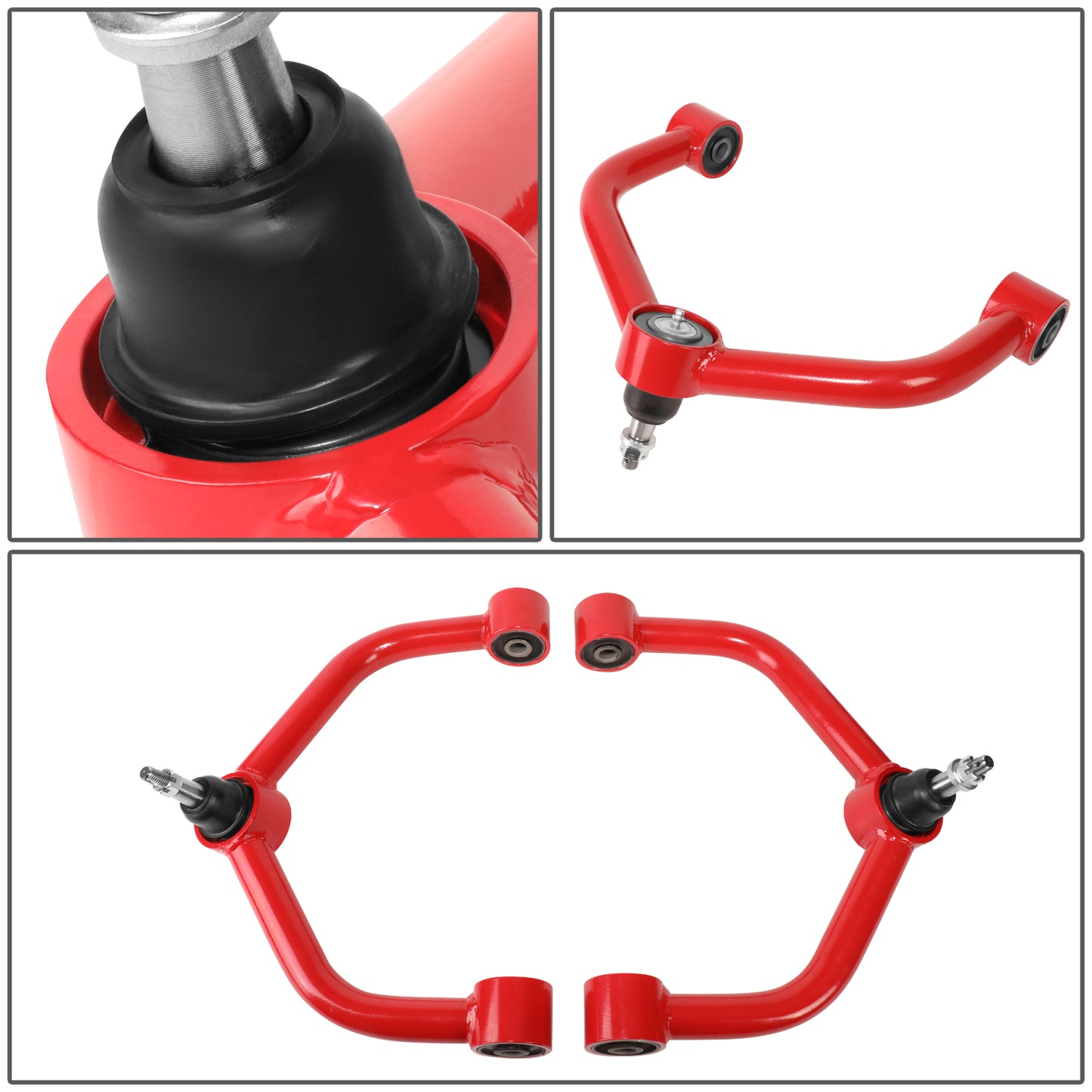 HORQUILLAS 09-18 RAM 1500 2WD FRONT UPPER CONTROL ARM BALL JOINT FOR 2-4" LIFT KIT,
RED+BLACK