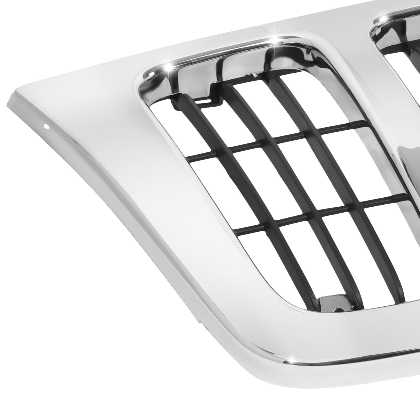 PARRILLA GRILLE - JP GRAND CHRKEE '99-'04/ GRILLE ASS'Y 99-03/ (INNER +OUTER)/ CHROME/BLACK/ (LAREDO) (PERFORMANCE)//PARTS.NO,CH1200234//OEM NO,55155921AC-PFM
