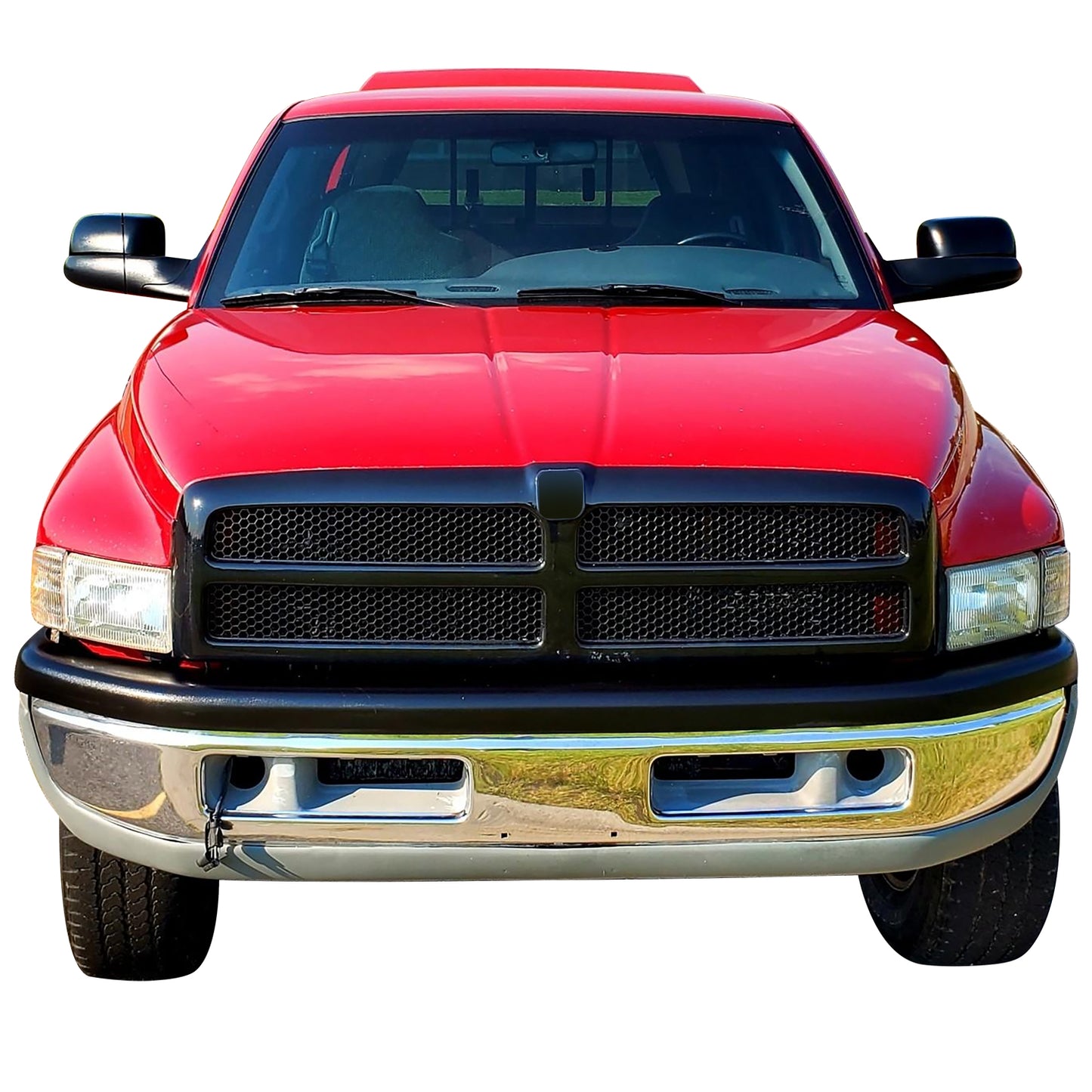 PARRILLA GRILLE - DG RAM '94-'01/ GRILLE ASS'Y 00-01/ BLACK W/BLACK FRAME/ (SPORT MODEL)//PARTS.NO,CH1200245//OEM NO,QR33DX8AE