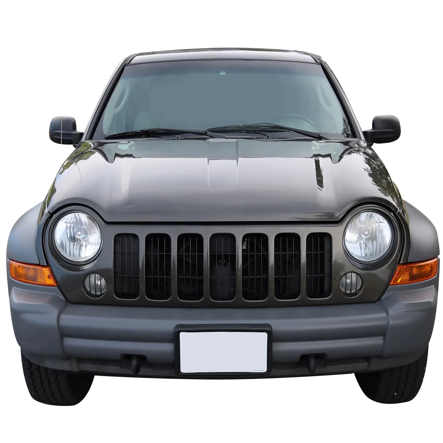 PARRILLA GRILLE - JP LIBRTY '02-'07/ GRILLE ASS'Y 05-07/ W/PRIMED BLACK/ W/O FOG LAMP H. (SPORT)//PARTS.NO,CH1200290//OEM NO,5JJ85DX8AC