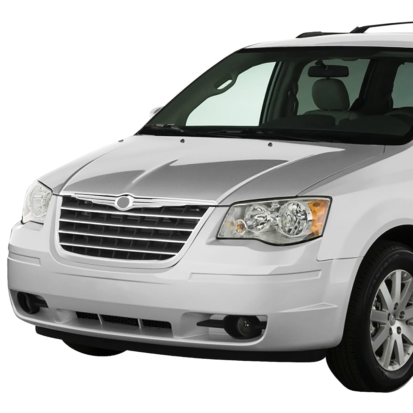 PARRILLA GRILLE - DG CRVN/VYGR&TOW&COUTY'08-'10/ GRILLE ASS'Y/ CHROME/DARK-GRAY/ (TOWN )//PARTS.NO,CH1200309//OEM NO,5113228AA