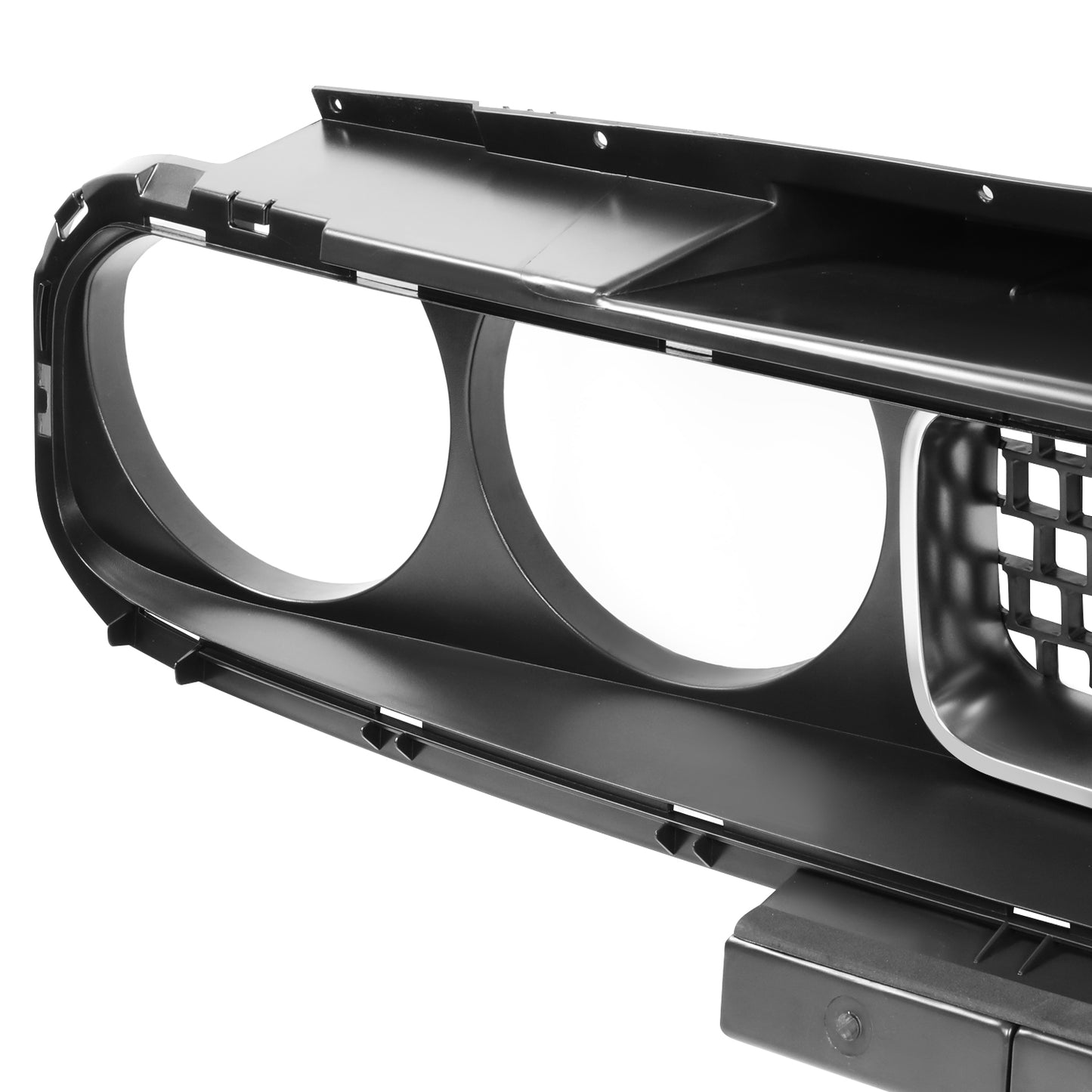 PARRILLA GRILLE - DG CHALGER 08-14/15-22/ GRILLE ASS'Y 08-14/ MAT-BLACK/ W/SILVER MOULDING//PARTS.NO,CH1200338//OEM NO,68043388AA-PFM