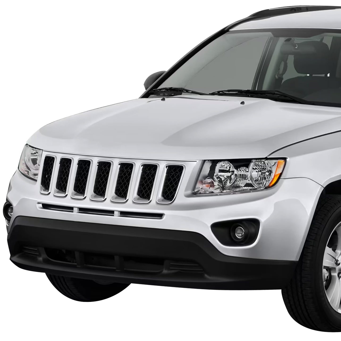 PARRILLA GRILLE - JP COMPS '11-'17/ GRILLE ASS'Y/ W/MAT-BLACK//PARTS.NO,CH1200344//OEM NO,68109866AA