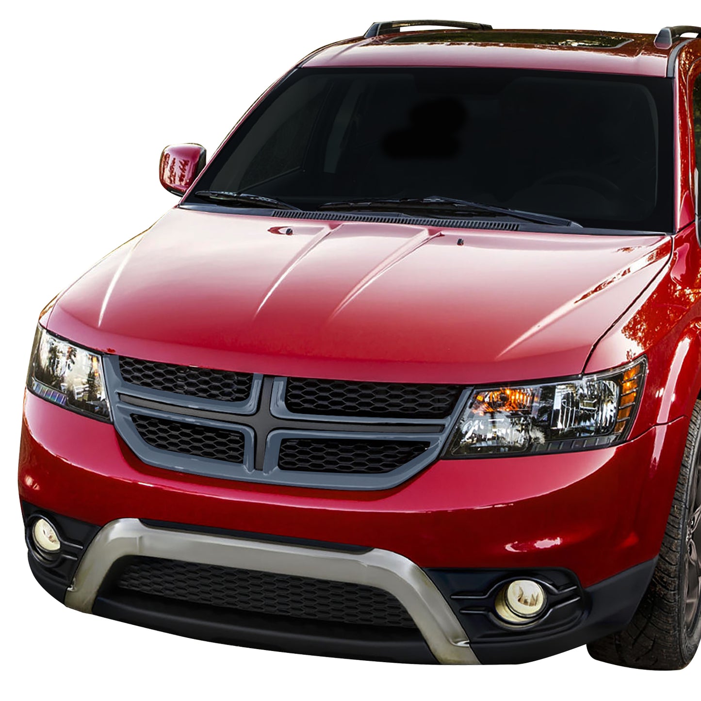 PARRILLA GRILLE - DG JURNY 09-20/ GRILLE ASS'Y '11-'19/ W/PRIMED GRAY/ W/FOG LAMP TYPE//PARTS.NO,CH1200361//OEM NO,1VU67TZZAB
