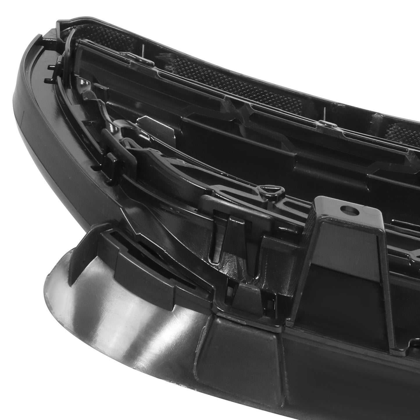 PARRILLA GRILLE - DG CHARGR 15-17/18-22/ GRILLE ASS'Y 15-22/ MAT-BLACK W/CHROME MOULDING/ (W/O HOOD SCOOP)