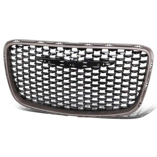 PARRILLA GRILLE - CR 300C 11-14/15-22/ GRILLE ASS'Y 15-22/ SILVER GRAY/ GLOSS BLACK (ALLOY)//PARTS.NO,CH1200397//OEM NO,6DF46DX8AB