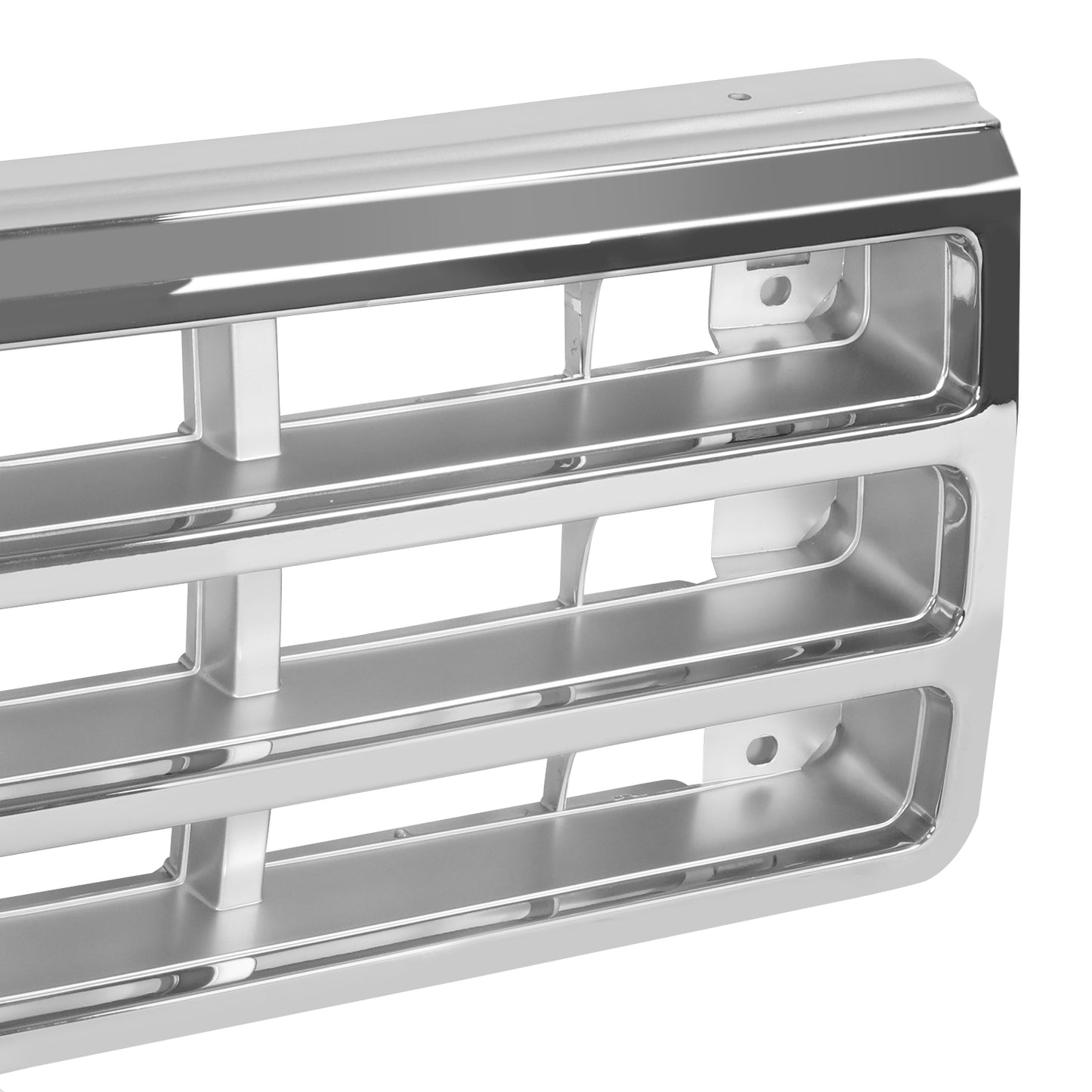 PARRILLA GRILLE - FD F150 P/U '87-'91/ GRILLE ASS'Y 87-88/ CHROME/ARGENT/ (W/O PLATE)//PARTS.NO,FO1200129//OEM NO,E7TZ8200B
