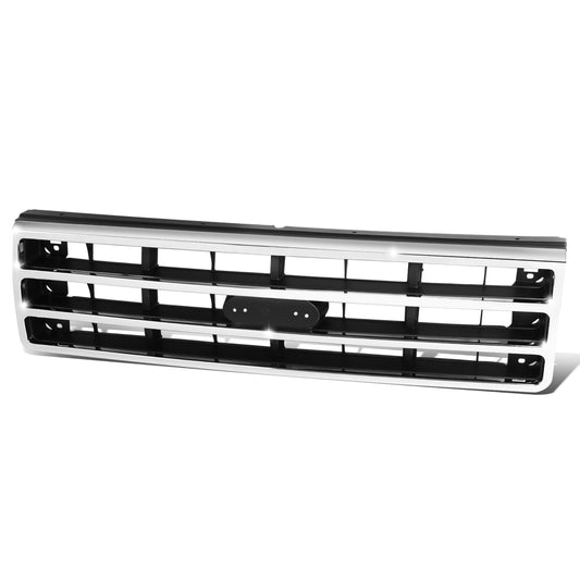 PARRILLA GRILLE - FD F150 P/U '87-'91/ GRILLE ASS'Y 87-91/ CHROME/DARK ARGENT/ (W/O PLATE)//PARTS.NO,FO1200141//OEM NO,E9TZ8200A