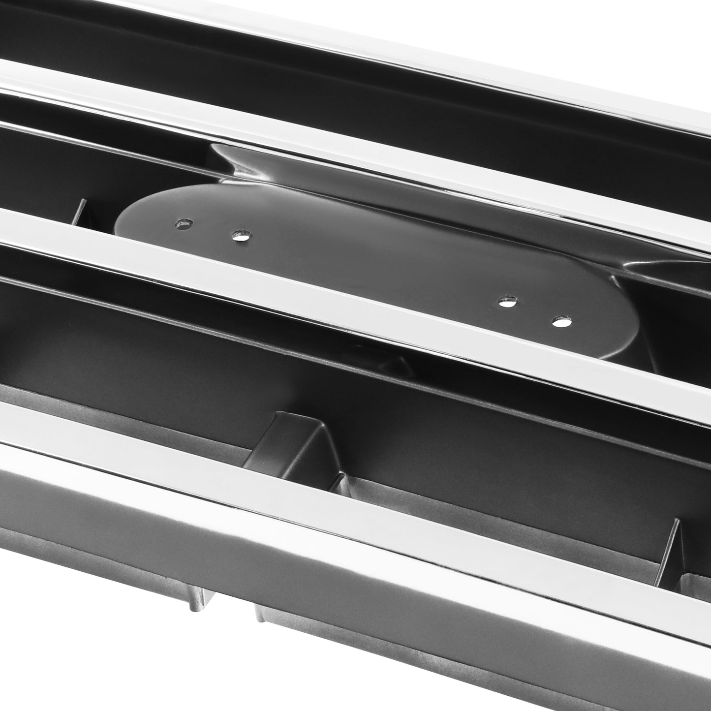 PARRILLA GRILLE - FD F150 P/U '87-'91/ GRILLE ASS'Y 87-91/ CHROME/DARK ARGENT/ (W/O PLATE)//PARTS.NO,FO1200141//OEM NO,E9TZ8200A