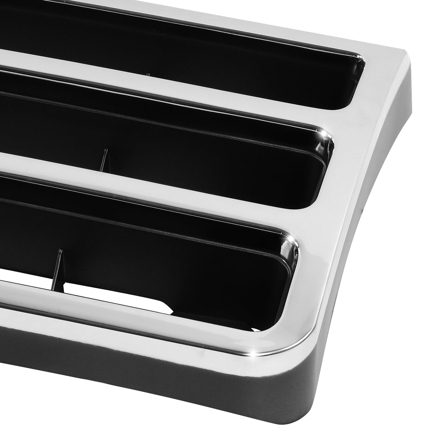 PARRILLA GRILLE - FD F150 P/U '87-'91/ GRILLE ASS'Y 87-91/ CHROME/DARK ARGENT/ (W/O PLATE)//PARTS.NO,FO1200141//OEM NO,E9TZ8200A