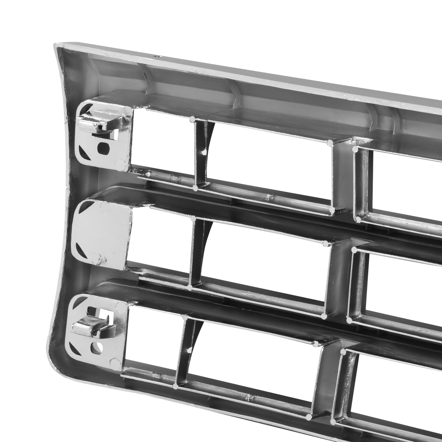PARRILLA GRILLE - FD F150 P/U '87-'91/ GRILLE ASS'Y 87-91/ CHROME/DARK ARGENT/ (W/O PLATE)//PARTS.NO,FO1200141//OEM NO,E9TZ8200A