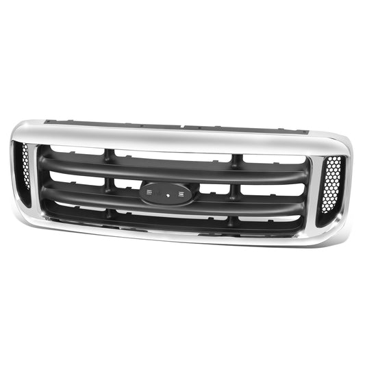 PARRILLA GRILLE - FD F350 '99-'04/EXCSON '00-'05/ GRILLE ASS'Y 99-04/ GRAY W/CHROME FRAME/ W/O KING RANCH//PARTS.NO,FO1200359//OEM NO,1C3Z8200BAA