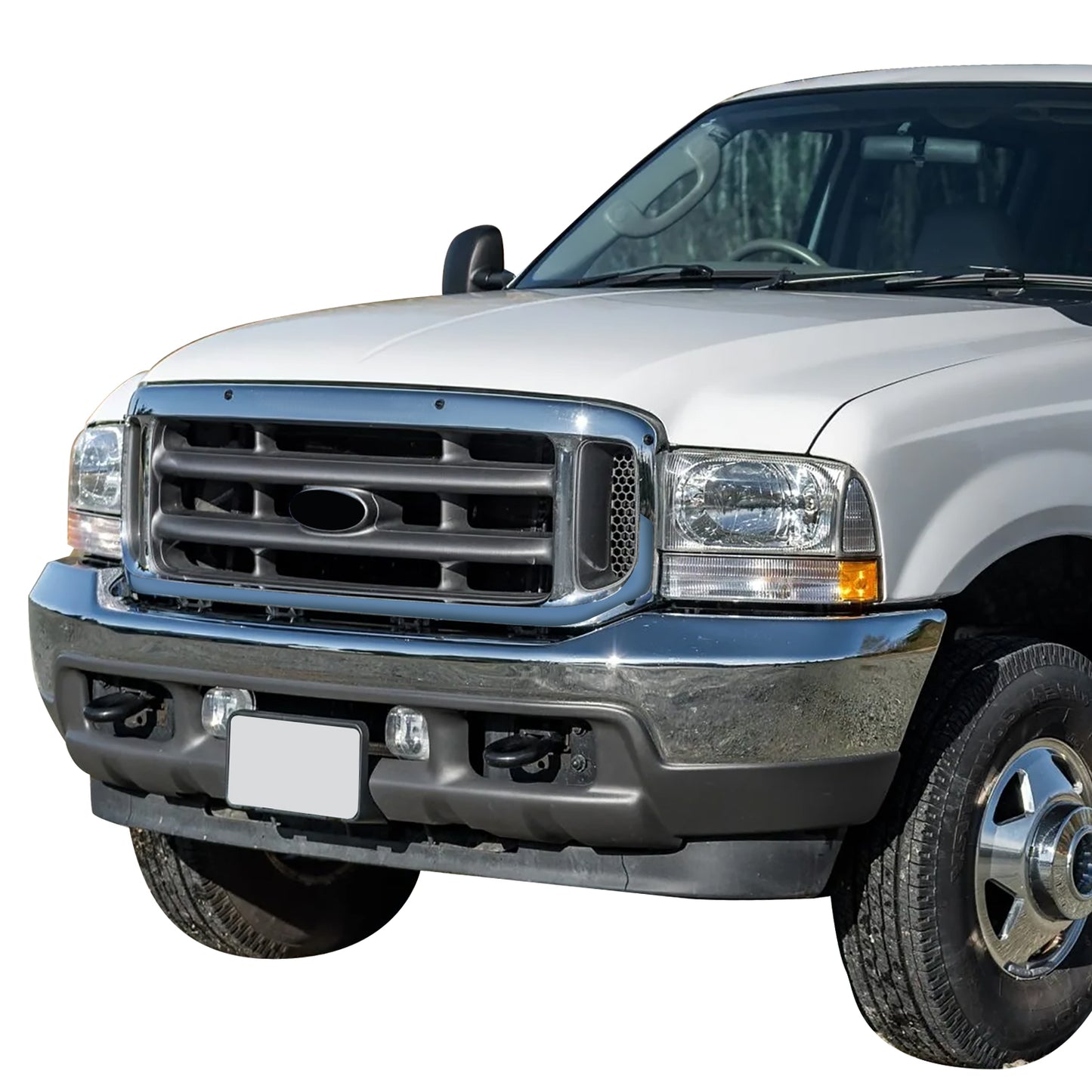 PARRILLA GRILLE - FD F350 '99-'04/EXCSON '00-'05/ GRILLE ASS'Y 99-04/ GRAY W/CHROME FRAME/ W/O KING RANCH//PARTS.NO,FO1200359//OEM NO,1C3Z8200BAA