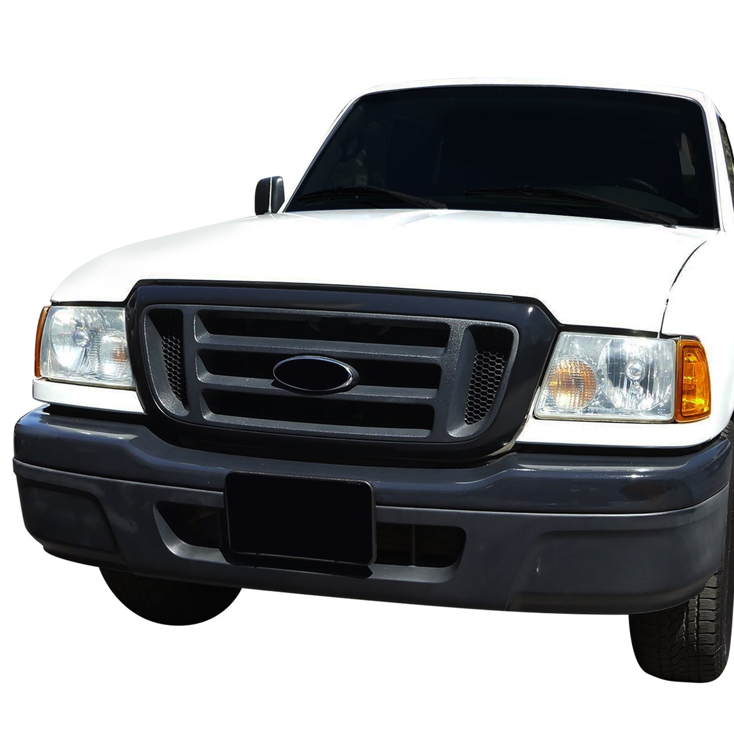 PARRILLA GRILLE - FD RANGR '98-'00/01-'03/04-05/ GRILLE ASS'Y/ BLACK W/ARGENT BAR/ (2WD)//PARTS.NO,FO1200454//OEM NO,4L5Z8200GAK