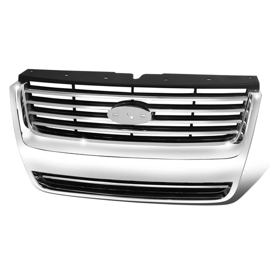 PARRILLA GRILLE - FD EXPLER '06-'08/'09-'10/ GRILLE ASS'Y 06-10/ CHROME/PAINTED BLACK/ (XLT/LIMITED)/ (W/O IRON MAN PKG)//PARTS.NO,FO1200476//OEM NO,8L2Z8200DA