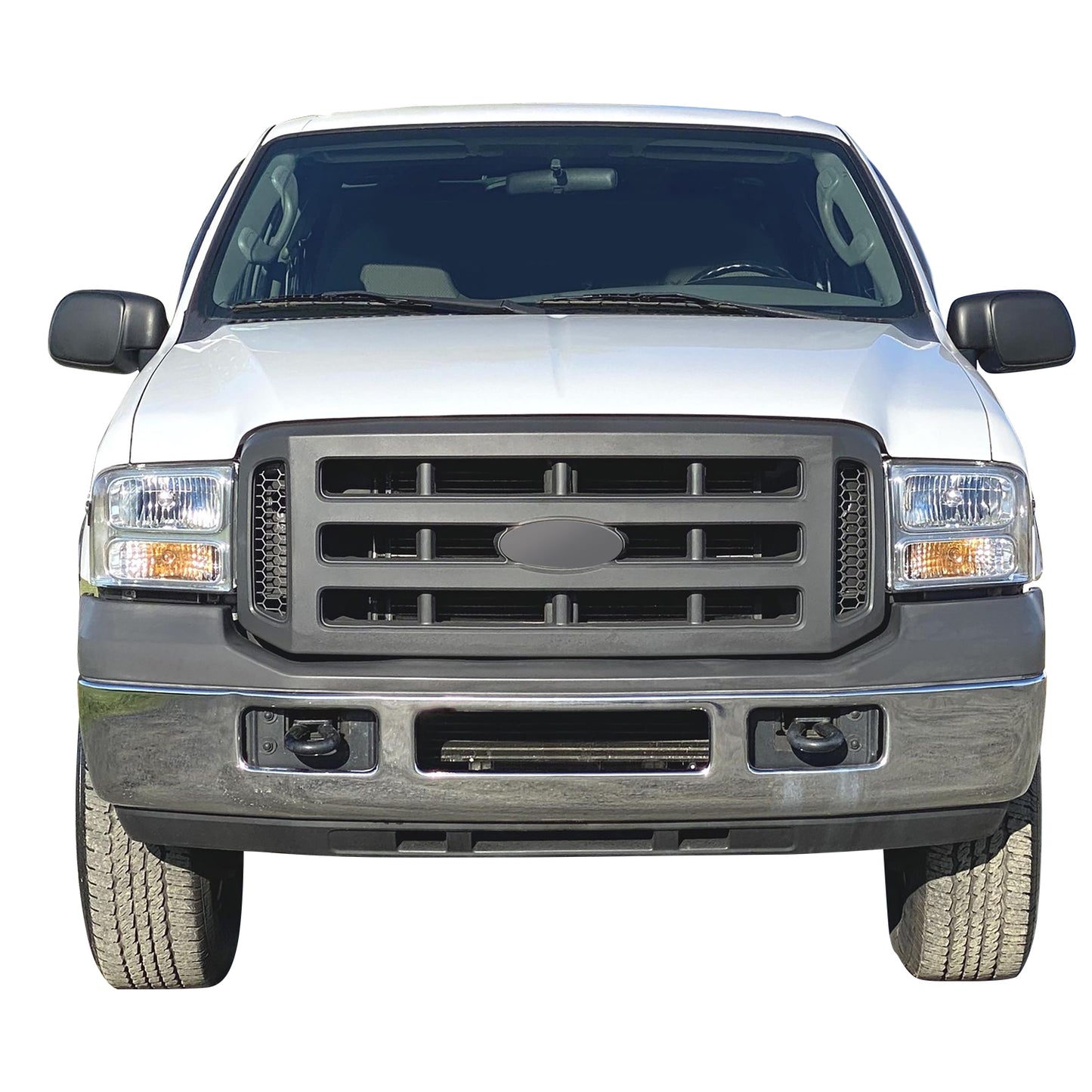 PARRILLA GRILLE - FD F350 P/U '05-'07(SUPR DUTY)/ GRILLE ASS'Y/ DARK BLUE (XL)/ W/O CHROME PKG//PARTS.NO,FO1200482//OEM NO,6C3Z8200AA