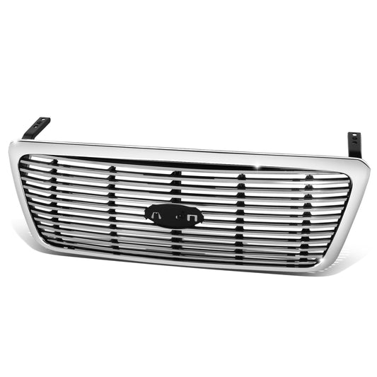 PARRILLA GRILLE - FD F150 P/U '04-'08/ GRILLE ASS'Y 07-08/ CHROME/BLACK W/CHROME FRAME/ (LARIAT/LIMITED )(BAR TYPE)//PARTS.NO,FO1200502//OEM NO,7L3Z8200BA