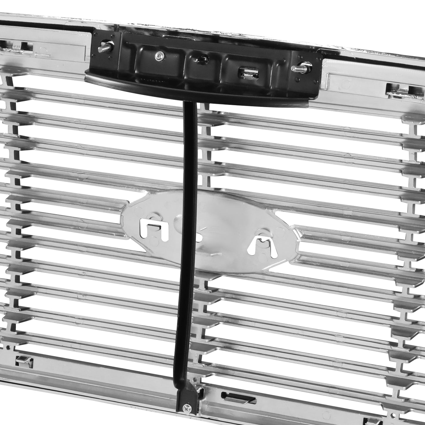 PARRILLA GRILLE - FD F150 P/U '04-'08/ GRILLE ASS'Y 07-08/ CHROME/BLACK W/CHROME FRAME/ (LARIAT/LIMITED )(BAR TYPE)//PARTS.NO,FO1200502//OEM NO,7L3Z8200BA