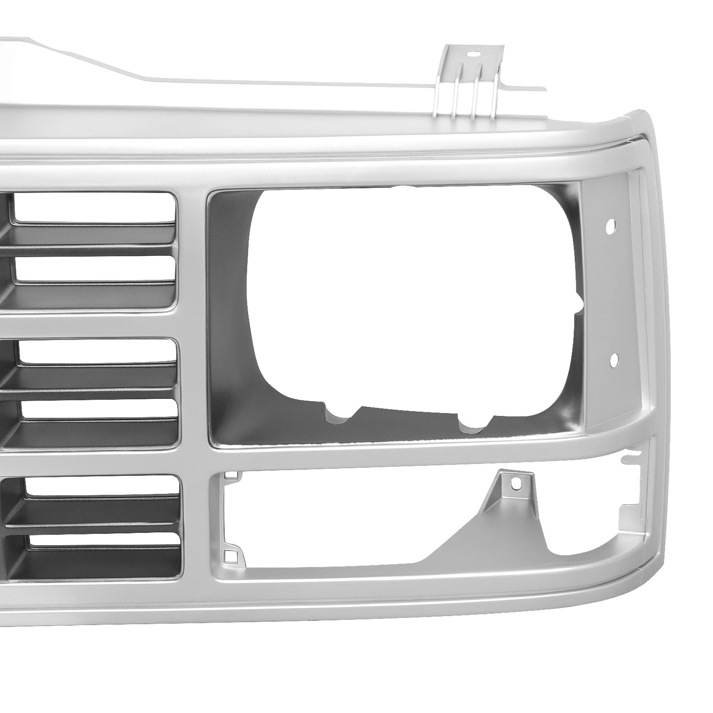 PARRILLA GRILLE - CV C10/GC '88-'93/'94-'01/ GRILLE ASS'Y 88-93/ SILVER/ARGENT (CHEVY)/ (SINGLE SEALED BEAM H/L TYPE)//PARTS.NO,GM1200141//OEM NO,15590611