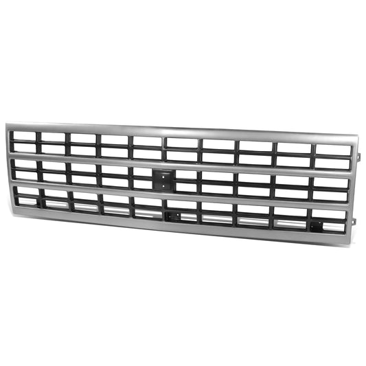 PARRILLA GRILLE - CV C10/GC '88-'93/'94-'01/ GRILLE ASS'Y 88-91/ SILVER/DARK GRAY/ (SINGLE RECT. LAMP)/ (CHEVY)//PARTS.NO,GM1200203//OEM NO,15628797