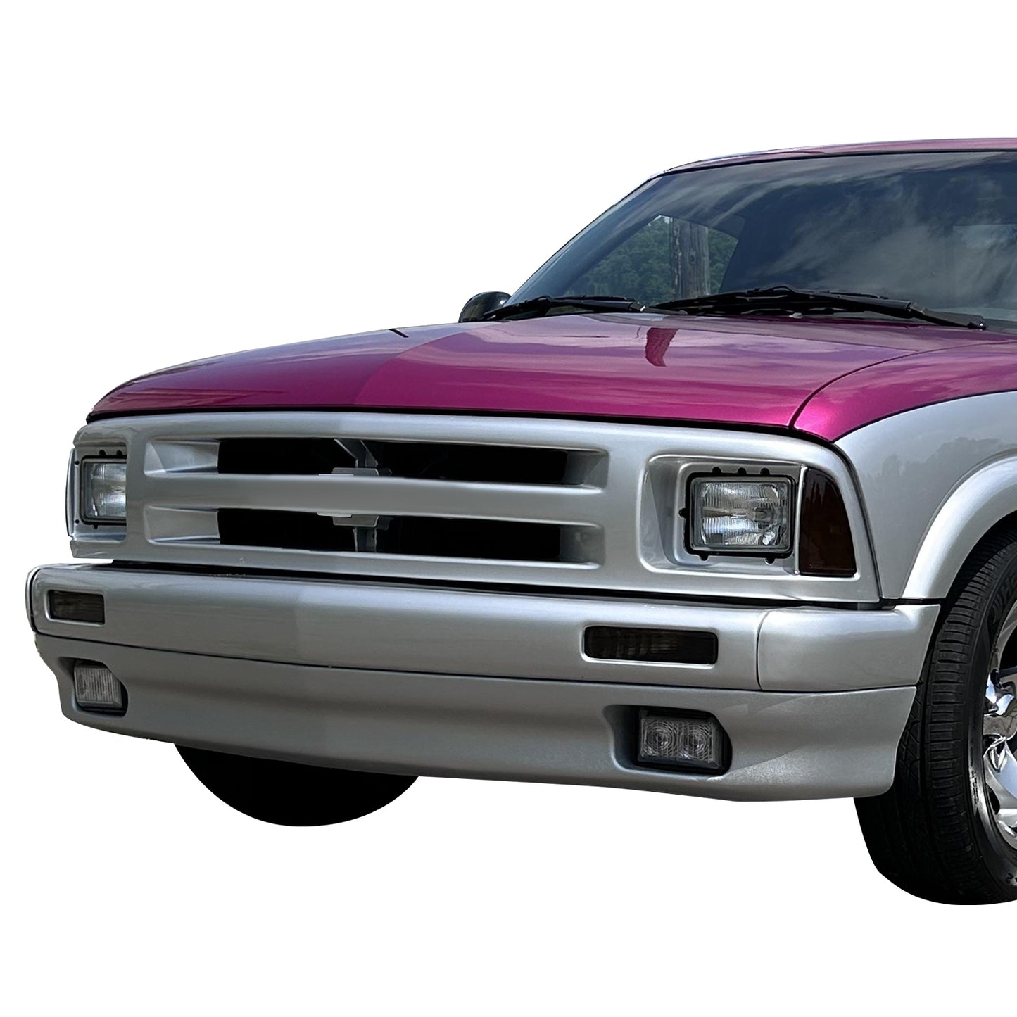 PARRILLA GRILLE - CV S10/SONAMA '94-'97/'98-'04/ GRILLE ASS'Y 94-97/ DARK ARGENT (BASE)/ (SEALED BEAM TYPE)/ (S10/BLAZER)//PARTS.NO,GM1200223//OEM NO,15647630
