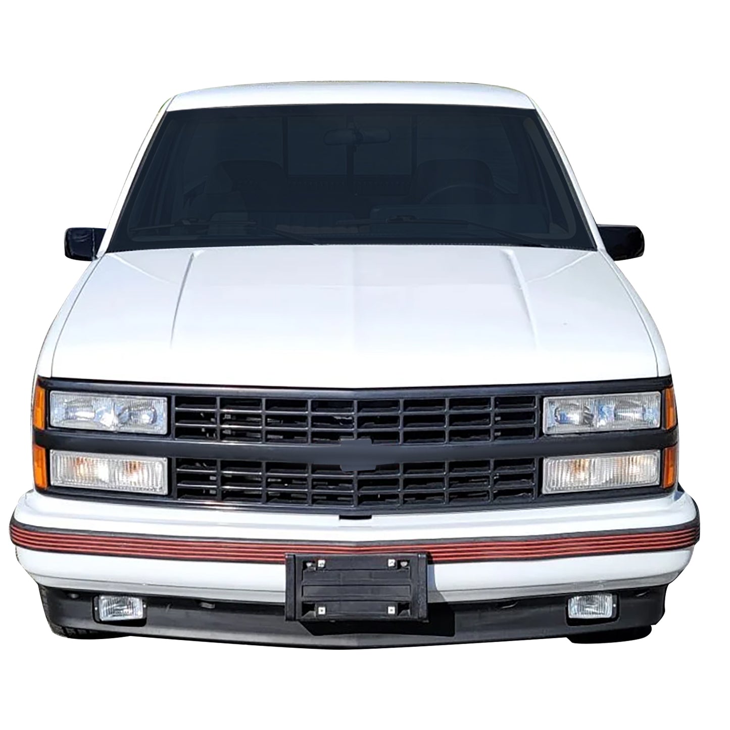 PARRILLA GRILLE - CV C10/GC '88-'93/'94-'01/ GRILLE ASS'Y 88-93/ PAINTED BLACK (PTM)/ (COMPOSITE DUAL H/L)/ (CHEVY)//PARTS.NO,GM1200228//OEM NO,88960431