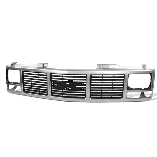 PARRILLA GRILLE - CV C10/GC '88-'93/'94-'01/ GRILLE ASS'Y 88-93/ SILVER/DARK ARGENT/ (SEALED BEAM)/ (GMC)//PARTS.NO,GM1200325//OEM NO,15590613