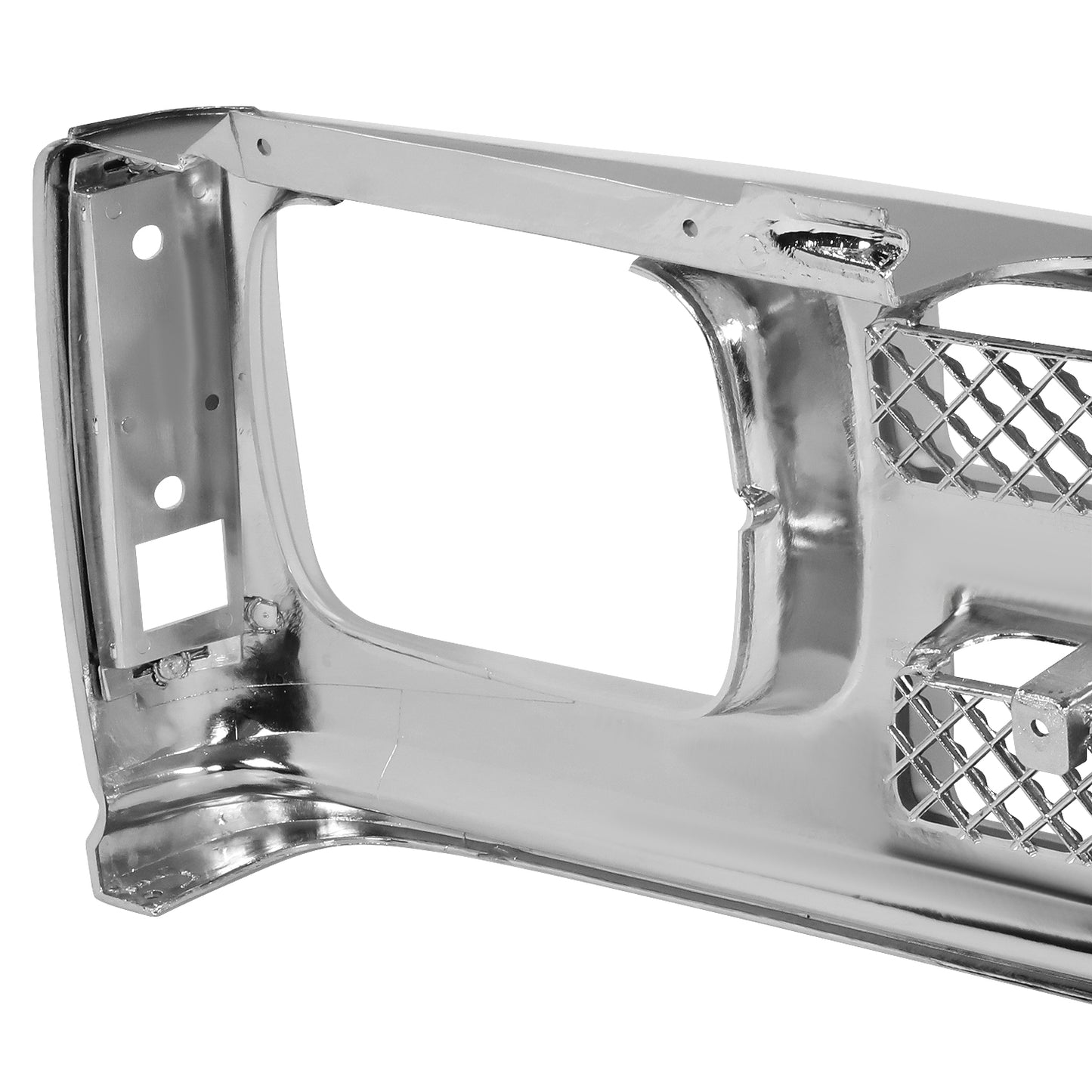 PARRILLA GRILLE - CV S10/SONOMA/JIMMY '82-'93/ GRILLE ASS'Y 91-93/ CHROME/SILVER-BLACK/ (MESH TYPE)/ (S10) (SEALED BEAM)//PARTS.NO,GM1200326//OEM NO,15701945