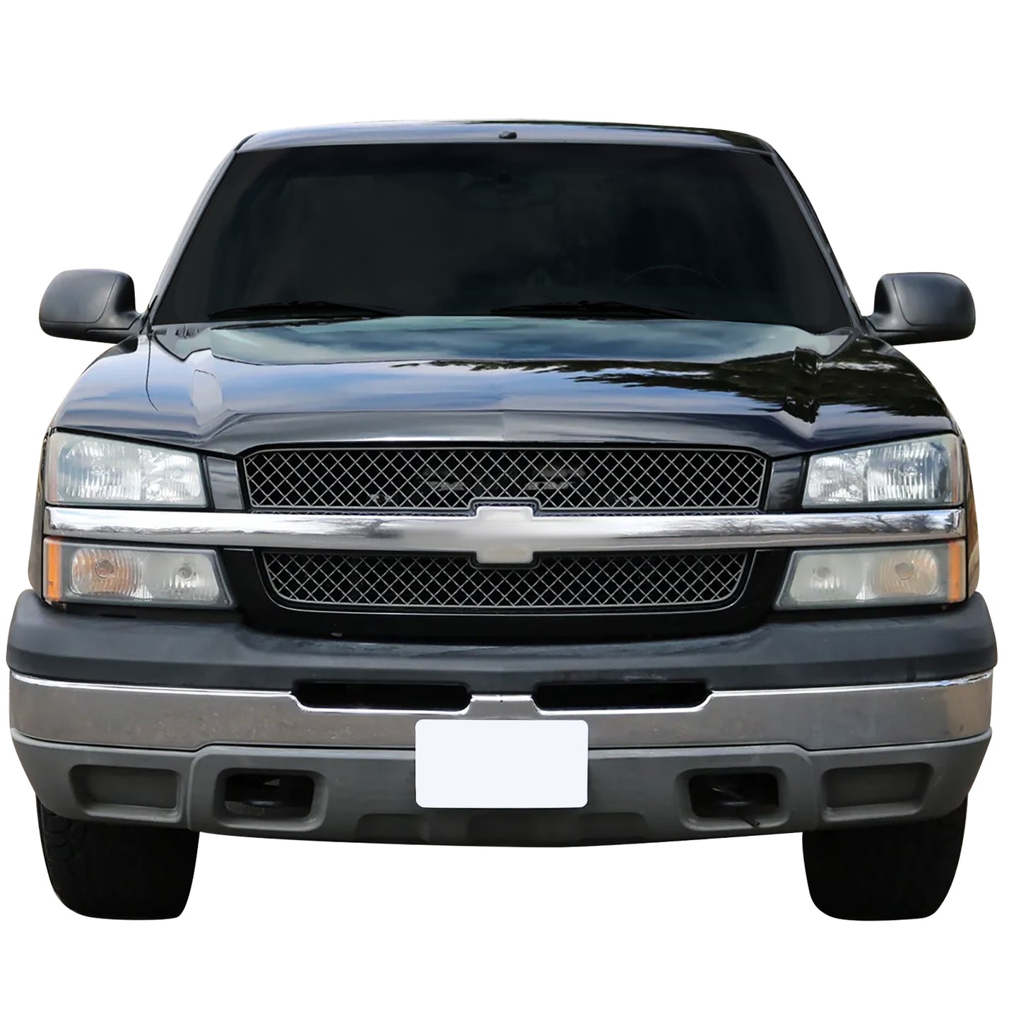 PARRILLA GRILLE - CV SIRADO '03-'05/ GRILLE ASS'Y 03-07/ TEXTURED DARK GRAY/ W/CHROME MOULDING/ (BASE/LT/LS)//PARTS.NO,GM1200474//OEM NO,88968933